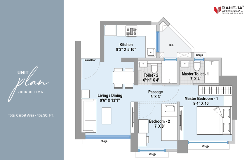1 BHK Plan